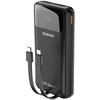 Dudao K15Pro Power Bank 20000mAh 22,5W PD USB-C / USB-A / Integruoti Lightning ir USB-C laidai – juodi
