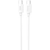 Dudao L4C USB-C / USB-C 30W 2m kabelis – baltos spalvos
