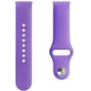 Evelatus 20mm Silicone Loop Watch Straps (130mm M/L) Deep Violetinė