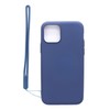 Evelatus Apple iPhone 11 Pro Soft Touch Silikoninis dėklas with Strap Dark Mėlyna