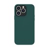 Dėklas Evelatus Apple iPhone 14 Pro Max Genuine Leather case with MagSafe Dark Žalias