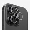 Evelatus Apple iPhone 15 Pro / 15 Pro Max Camera Lens Protector Armor Juodas Titanium