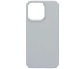 Evelatus Apple iPhone 15 Pro Max Premium Magsafe Soft Touch Silikoninis dėklas New Function Pilkas Mėlyna