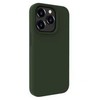 Evelatus Apple iPhone 15 Pro Premium Soft Touch Silikoninis dėklas Dark Olive