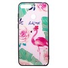 Dėklas Evelatus Apple iPhone 7/8/SE 2020 Picture Glass Case Flamingo Party