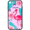 Dėklas Evelatus Apple iPhone 7/8/SE 2020 Picture Glass Case Flamingo Party