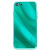 Evelatus Apple iPhone 7/8 Vanduo Ripple Full Color Electroplating Tempered Glass Žalias