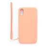 Evelatus Apple iPhone X/XS Soft Touch Silikoninis dėklas with Strap Rožinė