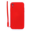 Evelatus Apple iPhone XR Soft Touch Silikoninis dėklas with Strap Raudona