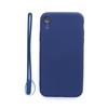 Evelatus Apple iPhone XR Soft Touch Silikoninis dėklas with Strap Dark Mėlyna
