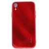 Evelatus Apple iPhone XR Vanduo Ripple Full Color Electroplating Tempered Glass Case Raudona