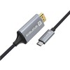 Kabelis USB Evelatus USB-C - HDMI 2 m Juodas (TPC04)