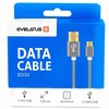 Kabelis USB Evelatus Kabelis microUSB 1.2m Evelatus EDC02 paauksuotas BL