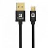 Kabelis USB Evelatus Kabelis microUSB 1.2m Evelatus EDC02 paauksuotas BL