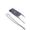Dėklas Evelatus Xiaomi Redmi 8 Silicone Transparent with Necklace TPU Strap Space Gray
