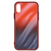 Evelatus Huawei P Smart 2019 Vanduo Ripple Full Color Electroplating Tempered Glass Gradient Raudona-Juodas