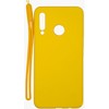 Evelatus Huawei P30 Lite Soft Touch Silikoninis dėklas with Strap Geltona