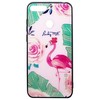 Dėklas Evelatus Huawei Y6 2018 Picture Glass Case Flamingo Party