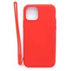 Evelatus Apple iPhone 11 Pro Soft Touch Silikoninis dėklas with Strap Raudona