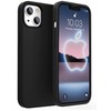 Evelatus Apple iPhone 13 Premium Soft Touch Silikoninis dėklas Juodas