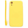 Evelatus Apple iPhone XR Soft Touch Silikoninis dėklas with Strap Geltona