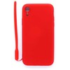 Evelatus Apple iPhone XR Soft Touch Silikoninis dėklas with Strap Raudona