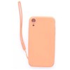 Evelatus Apple iPhone XR Soft Touch Silikoninis dėklas with Strap Rožinė