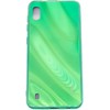Evelatus Samsung Galaxy A10 Vanduo Ripple Full Color Electroplating Tempered Glass Case Žalias