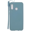 Evelatus Samsung A20e Soft Touch Silikoninis dėklas with Strap Mėlyna