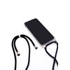 Dėklas Evelatus Samsung A40s Case with rope Juodas Transparent