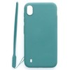 Evelatus Samsung Galaxy A10 Soft Touch Silikoninis dėklas with Strap Mėlyna