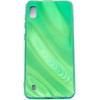 Evelatus Samsung Galaxy A10 Vanduo Ripple Full Color Electroplating Tempered Glass Case Žalias