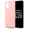 Evelatus Samsung Galaxy S20 Nano Silikoninis dėklas Soft Touch TPU rusvai gelsvas