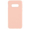 Evelatus Samsung Galaxy S10e Nano Silikoninis dėklas Soft Touch TPU rusvai gelsvas