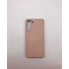 Evelatus Samsung Galaxy S21 FE Nano Silikoninis dėklas Soft Touch TPU rusvai gelsvas