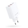 Evelatus ETC06 Premium 32W adaptīvs 3 Portu 5V-12V 2x USB / USB-C Tīkla lādētājs Bats