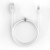 Evelatus USB A to C, 1.2M Aluminum housing braiding Baltas