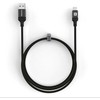 Evelatus USB A to C, 1.2M Aluminum housing braiding Juodas