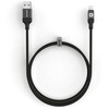 Evelatus MFI Sertificēts USB-A uz Lightning Kabelis 1.2M 3.2A Alumīnija Pīšana Melns