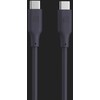 Evelatus FlexCharge III USB-C uz USB-C 60W ātrās uzlādes silikona kabelis 1.2M mėlynas