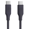 Evelatus FlexCharge III USB-C uz USB-C 60W Ātrā Silikona Vads 1.2M Pelēks