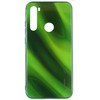 Evelatus Xiaomi Xiaomi Redmi Note 8 / Redmi Note 8 2021 Vanduo Ripple Full Color Electroplating Tempered Glass Case Žalias