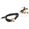 GEMBIRD CCA-4P2R-2M Gembird garso kabelis JACK 3,5 mm (4 kontaktų) M / 3x RCA (CINCH) M, 2M, juodas