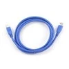 GEMBIRD CCP-USB3-AMBM-6 aukštos klasės USB 3.0 kabelis, USB A tipo kištukas - USB B tipo kištukas, 3 metrai, mėlynas