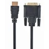 GEMBIRD CC-HDMI-DVI-10 Gembird HDMI-DVI kištukas-kištukas kabelis su auksinėmis jungtimis, 3 m, didmeninė pakuotė