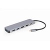 GEMBIRD A-CM-COMBO3-03 kelių prievadų adapteris C tipo USB 3in1 šakotuvas + HDMI + PD