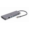GEMBIRD A-CM-COMBO5-05 kelių prievadų adapteris C tipo USB 5in1 šakotuvas + HDMI + PD + kortelių skaitytuvas + LAN