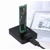 GEMBIRD Desktop USB Type-C M.2 SATA NVME SSD drive docking station juodas