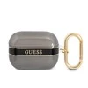 Apple AirPods Pro ausinių dėklas Guess AirPods Strap Collection (GUAPHHTSK) juodos spalvos