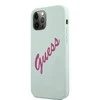 Dėklas GUESS HARDCASE GUHCP12MLSVSBF SILICONE VINTAGE IPHONE 12/12 PRO FUCHSIA/MINT